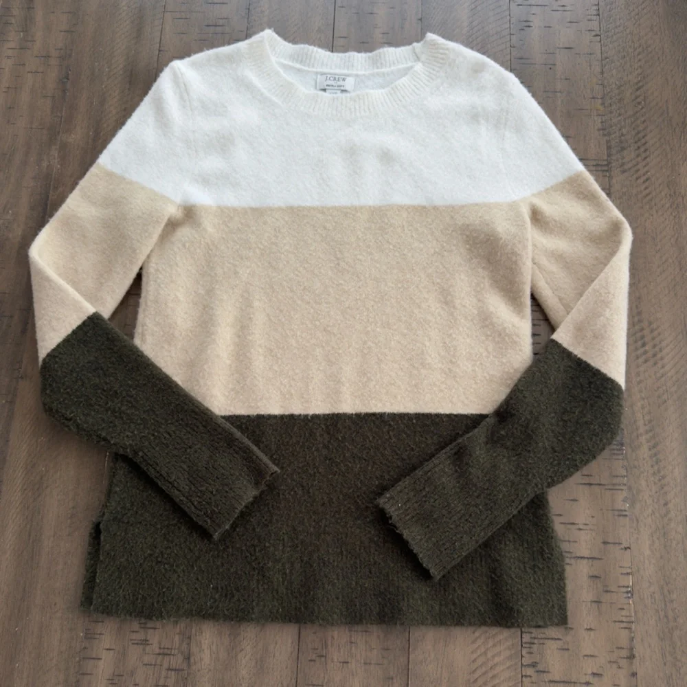 J. Crew Multicolor Crew Neck Sweater